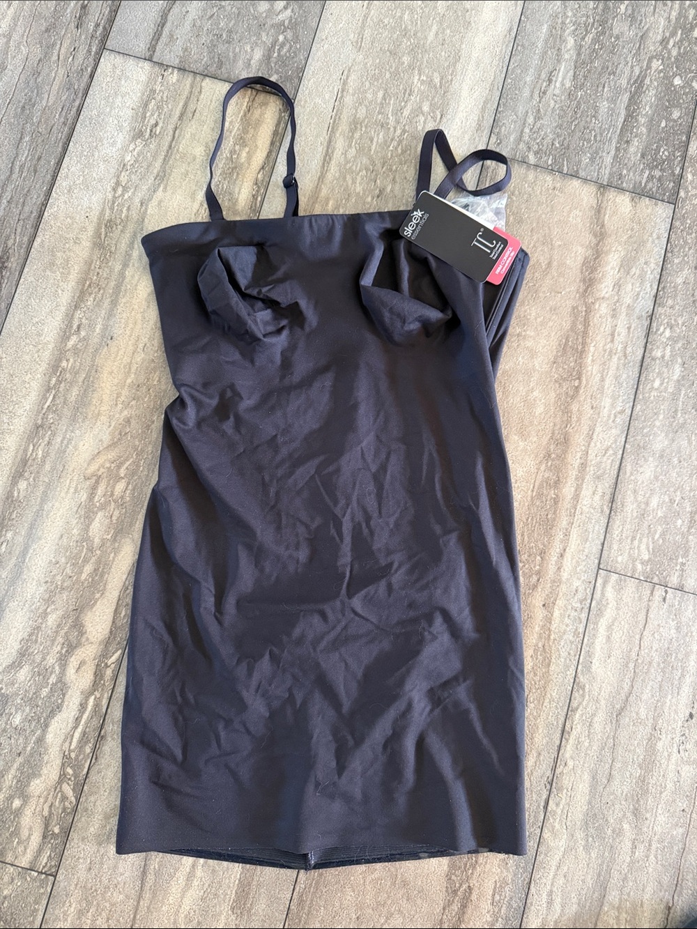 Essentials Black Convertible Firm-Control Slip